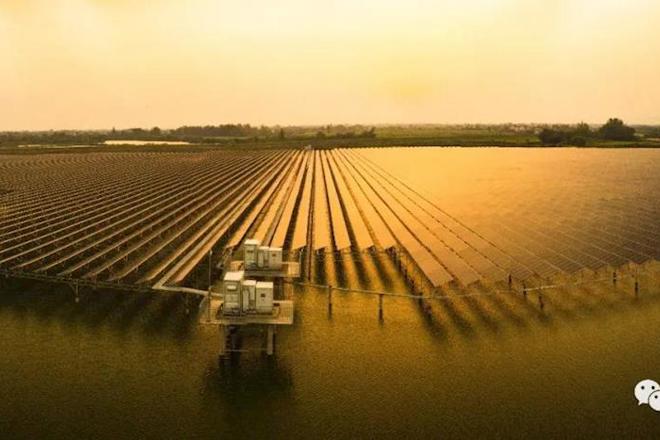 鼎城区冲天湖万亩光伏发电站