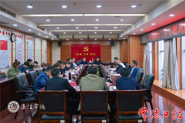 市纪委监委召开专项整治工作调度会强调：聚焦突出问题 深化专项整治 服务保障常德高质量发展