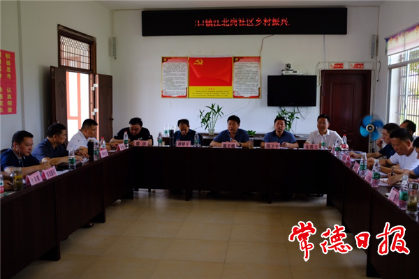 市领导率队到安乡县江北岗社区调研乡村振兴