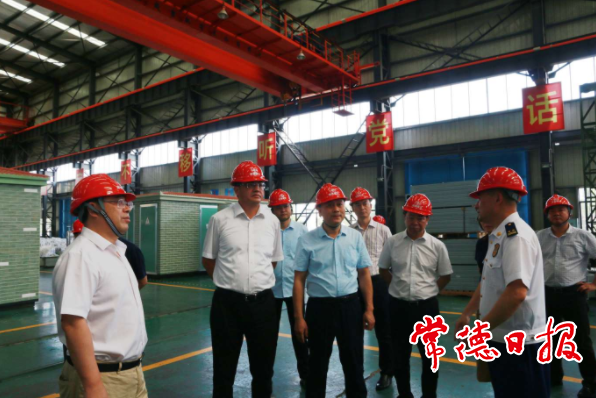 市领导带队赴常德高新区检查安全生产工作时要求：提高思想认识 增强安全生产的自觉性主动性