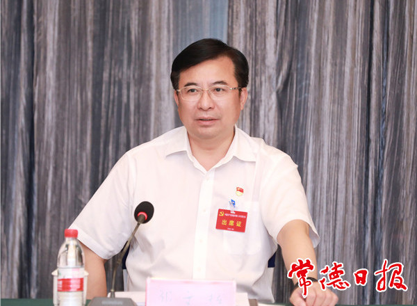 邹文辉参加市直代表二团和汉寿县代表团讨论