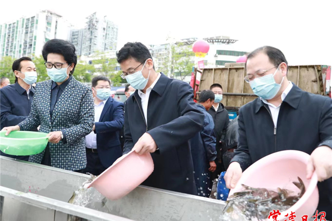 880万尾鱼苗“安家”沅江 常德开展鱼类人工增殖放流活动