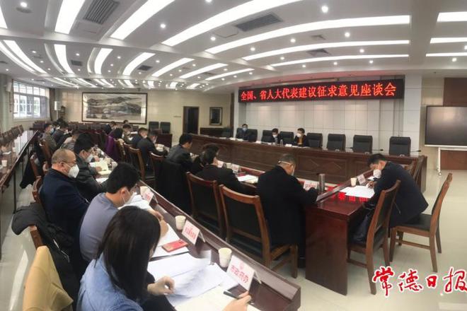 市人大常委会召开全国、省人大代表建议征求意见座谈会