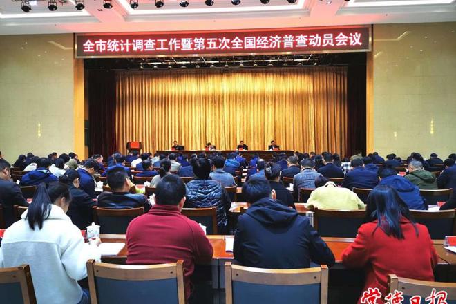 全市统计调查工作暨第五次全国经济普查动员会议召开