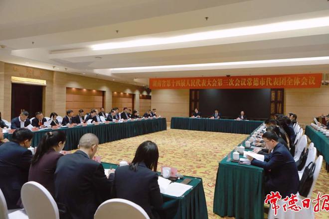省十四届人大三次会议常德代表团召开第二次全体会议