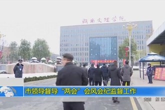 市领导督导两会会风会纪监督工作