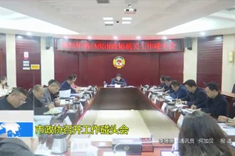 市政协召开工作碰头会