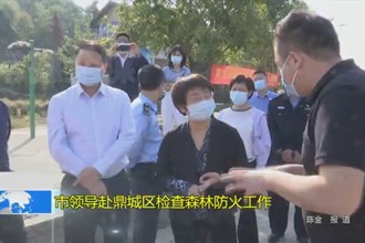 市领导赴鼎城区检查森林防火工作