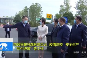 市领导督导森林防灭火、疫情防控、安全生产、“两个统筹”等工作