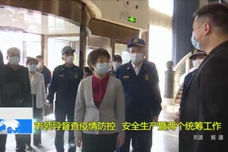 市领导督查疫情防控、安全生产暨两个统筹工作
