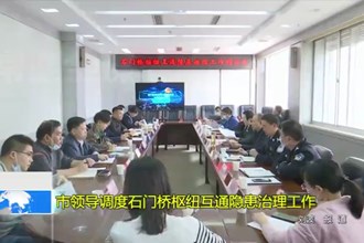 市领导调度石门桥枢纽互通隐患治理工作