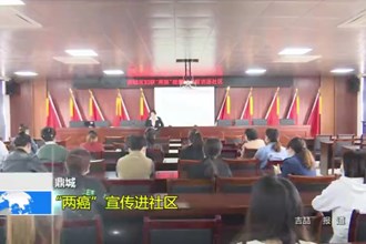 鼎城：“两癌”宣传进社区