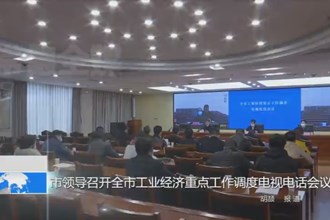 市领导召开全市工业经济重点工作调度电视电话会议