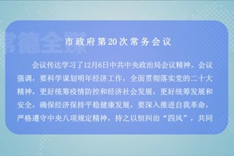 周振宇主持召开市政府第20次常务会议