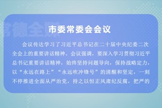 曹志强主持召开市委常委会会议