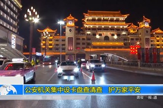 公安机关集中设卡盘查清查 护万家平安