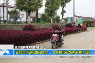 汉寿县毛家滩回维乡：文明新风成就幸福马涧