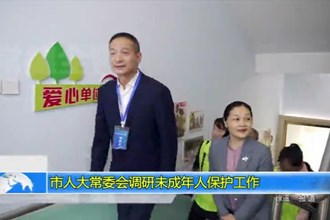 市人大常委会调研未成年人保护工作