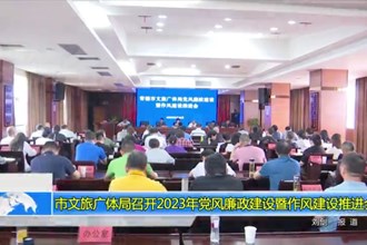 十大彩票网赌平台文旅广体局召开2023年党风廉政建设暨作风建设推进会