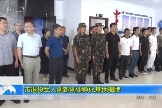 市退役军人创新创业孵化基地揭牌