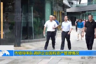 市领导率队调研企业国有资产管理情况