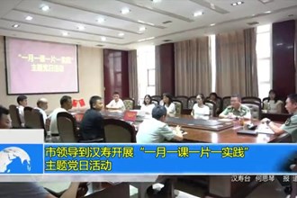 市领导到汉寿开展“一月一课一片一实践”主题党日活动