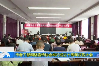 市老干部网络宣传协会举行成立十周年庆祝大会