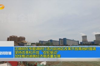 沈晓明在专题调研打造内陆地区改革开放高地时强调 坚持改革和开放“双轮驱动” 加快推动湖南经济高质量发展