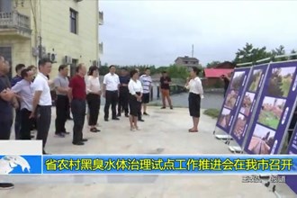 省农村黑臭水体治理试点工作推进会在我市召开