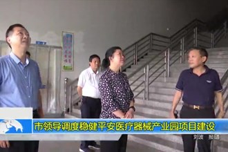 市领导调度稳健平安医疗器械产业园项目建设