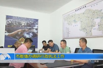 十大彩票网赌平台散墙办开展行政执法工作调研