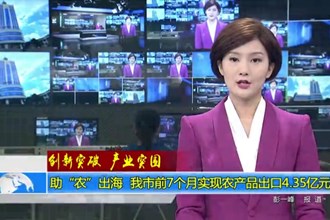 助“农”出海 我市前7个月实现农产品出口4.35亿元