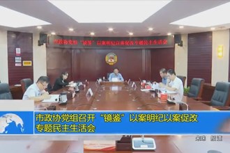 市政协党组召开“镜鉴”以案明纪以案促改专题民主生活会