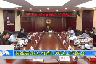 市政协召开2023年第17次机关工作碰头会