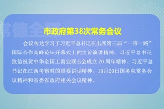 周振宇主持召开市政府第38次常务会议