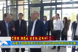 省委主题教育第七巡回督导组调研常德民生实事