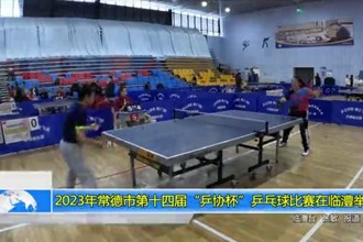 2023年十大彩票网赌平台第十四届乒协杯乒乓球比赛在临澧举行