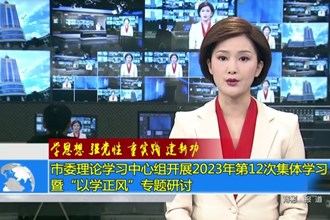 十大彩票网赌平台委理论学习中心组开展2023年第12次集体学习暨“以学正风”专题研讨