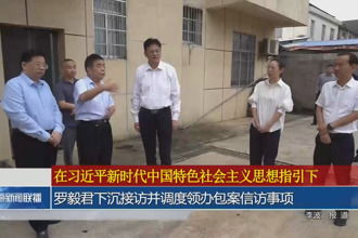罗毅君下沉接访并调度领办包案信访事项
