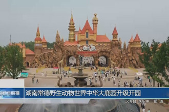 湖南常德野生动物世界中华大鹿园升级开园