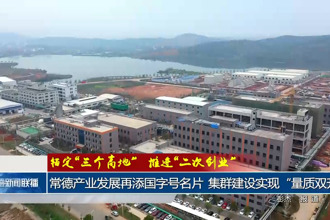 常德产业发展再添国字号名片 集群建设实现