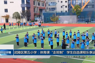 武陵区第五小学：体育课
