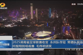 2025湖南省足球联赛收官 永州队夺冠 常德队获亚军 何报翔到场观赛 毛伟明颁奖